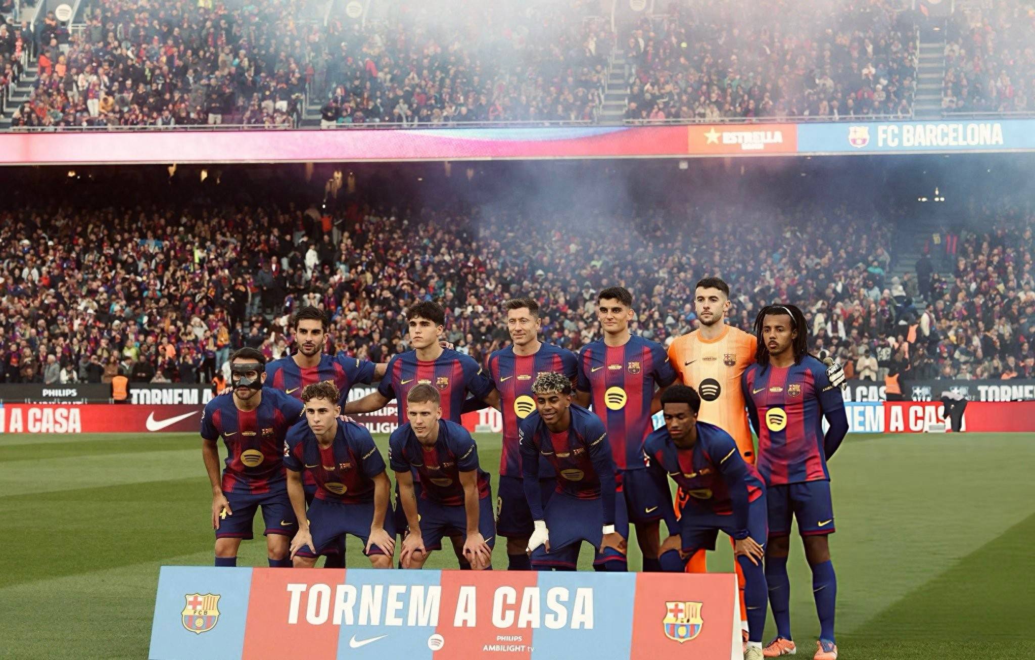 巴萨全队斗志斩杀波利戈尼，摄取胜利